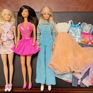 Barbie and clothes lot